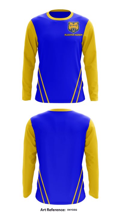 Alcester-Hudson High School 17598476 Long Sleeve Performance Shirt - 3