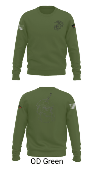 Crew Neck Sweatshirt, , Marines, Teamtime, Team time, sublimation, custom sports apparel, team uniforms, spirit wear, spiritwear, sports uniforms, custom shirts, team store, custom team store, fundraiser sports, apparel fundraiser