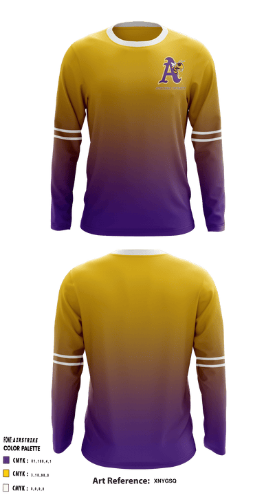 Avondale Bowling 75923791 Long Sleeve Performance Shirt - 1