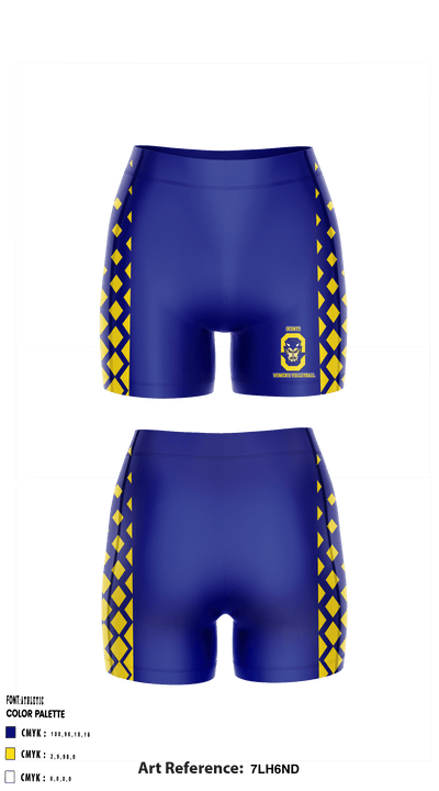 Oconto High School Volleyball 41591777 Women's Compression Shorts - 1