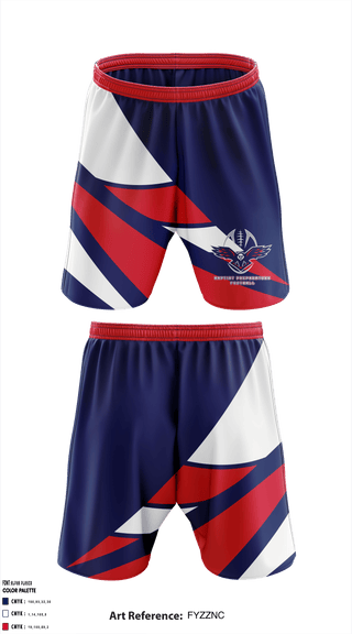 Athletic Shorts With Pockets, Baptist Preparatory Upper School Football, Football, Teamtime, Team time, sublimation, custom sports apparel, team uniforms, spirit wear, spiritwear, sports uniforms, custom shirts, team store, custom team store, fundraiser sports, apparel fundraiser