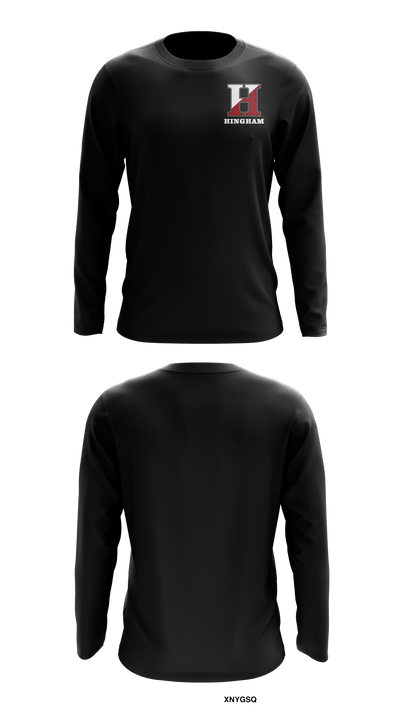 Hingham High School 58951537 Long Sleeve Performance Shirt - 4