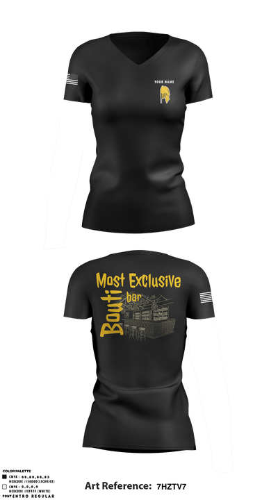 TSS 93755061 Women's Short Sleeve V-neck Shirt - 5