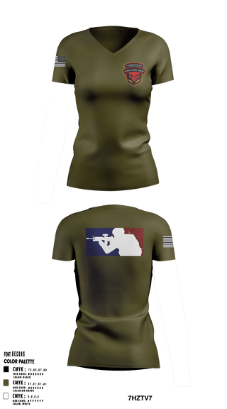 Women's Short Sleeve Vneck Shirt, Cyndicate Operational Group, E-Sports, Teamtime, Team time, sublimation, custom sports apparel, team uniforms, spirit wear, spiritwear, sports uniforms, custom shirts, team store, custom team store, fundraiser sports, apparel fundraiser