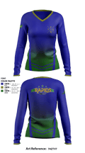 Yellowstone Rapids Track 62906431 Women's Long Sleeve V-neck Shirt - 2