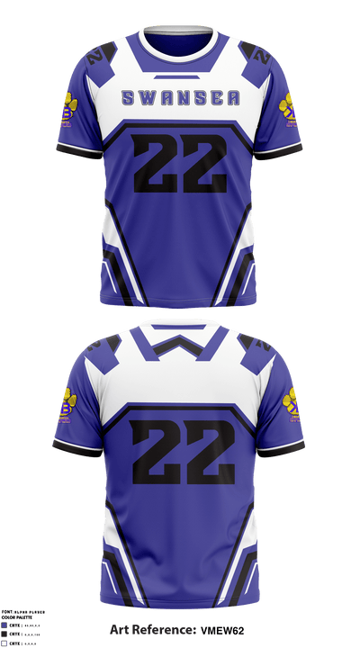 Swansea Youth Football 67207327 Short Sleeve Performance Shirt - 2