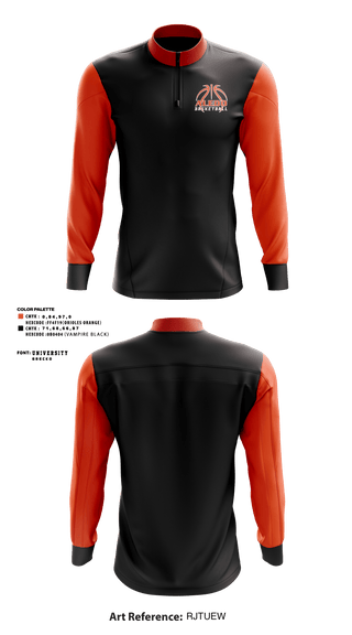 Quarter Zip Jacket, Aledo Youth Basketball, Men's Basketball, Teamtime, Team time, sublimation, custom sports apparel, team uniforms, spirit wear, spiritwear, sports uniforms, custom shirts, team store, custom team store, fundraiser sports, apparel fundraiser