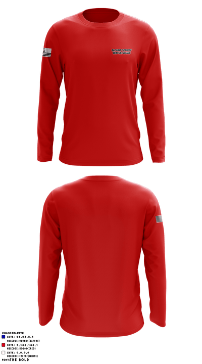 Blount County Rescue Squad 66497611 Long Sleeve Performance Shirt - 2