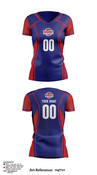 Women's Short Sleeve Vneck Shirt, Barefoot Volleyball Club, Women's Volleyball, Teamtime, Team time, sublimation, custom sports apparel, team uniforms, spirit wear, spiritwear, sports uniforms, custom shirts, team store, custom team store, fundraiser sports, apparel fundraiser