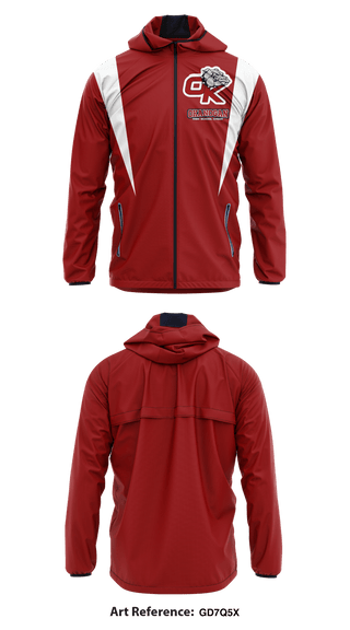 Windbreaker, Okanogan High School Cheer, School Spirit Store, Teamtime, Team time, sublimation, custom sports apparel, team uniforms, spirit wear, spiritwear, sports uniforms, custom shirts, team store, custom team store, fundraiser sports, apparel fundraiser