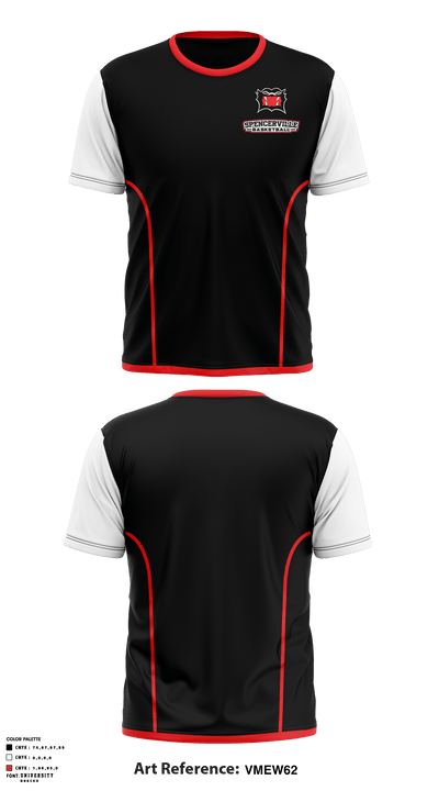 Spencerville High School Basketball 58462228 Short Sleeve Performance Shirt - 2
