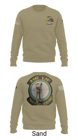 Crew Neck Sweatshirt, , Army, Teamtime, Team time, sublimation, custom sports apparel, team uniforms, spirit wear, spiritwear, sports uniforms, custom shirts, team store, custom team store, fundraiser sports, apparel fundraiser