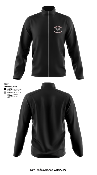 Girls Wellsesley Tennis 21694647 Fleece Jacket - 1