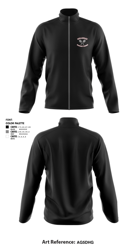 Fleece Jacket, Girls Wellsesley Tennis, Tennis, Teamtime, Team time, sublimation, custom sports apparel, team uniforms, spirit wear, spiritwear, sports uniforms, custom shirts, team store, custom team store, fundraiser sports, apparel fundraiser