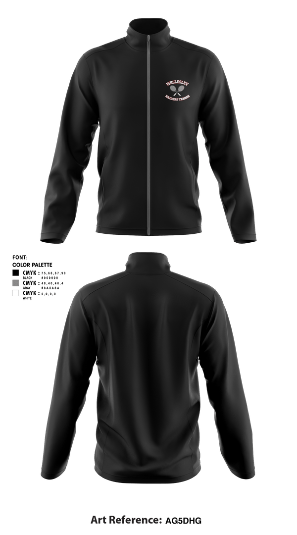 Fleece Jacket, Girls Wellsesley Tennis, Tennis, Teamtime, Team time, sublimation, custom sports apparel, team uniforms, spirit wear, spiritwear, sports uniforms, custom shirts, team store, custom team store, fundraiser sports, apparel fundraiser