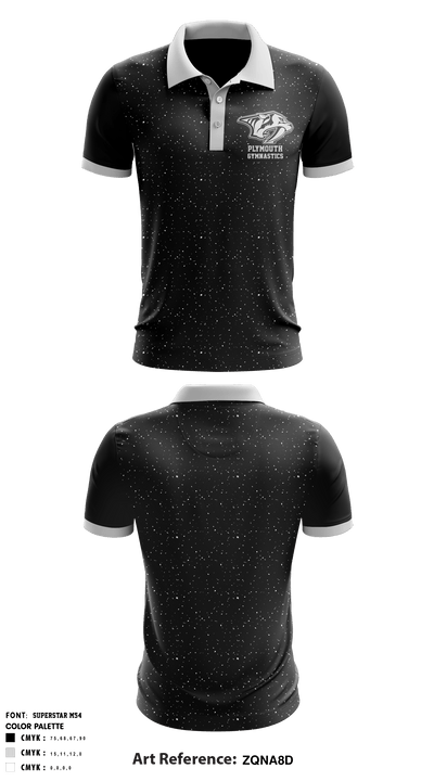 Plymouth Gymnastics 52029102 Short Sleeve Performance Polo - 1