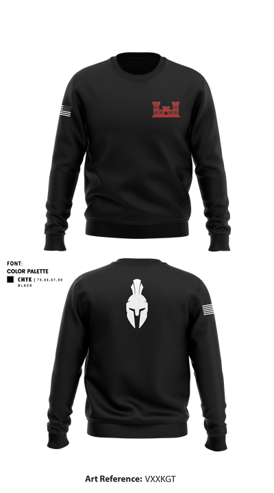 1st Platoon, 441st EN 8690217 Crew Neck Sweatshirt - 1