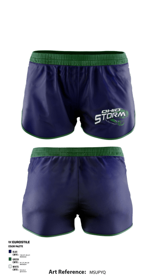 Women's Shorts, Ohio Storm, Softball, Teamtime, Team time, sublimation, custom sports apparel, team uniforms, spirit wear, spiritwear, sports uniforms, custom shirts, team store, custom team store, fundraiser sports, apparel fundraiser