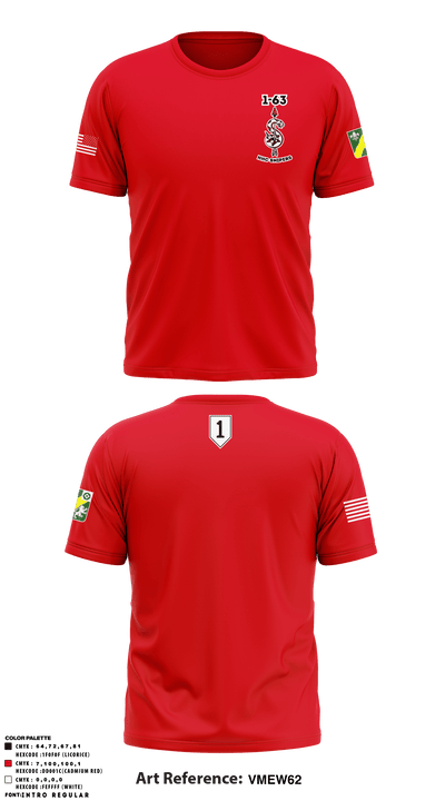 HHC 1-63AR Snipers 84221714 Short Sleeve Performance Shirt - 2