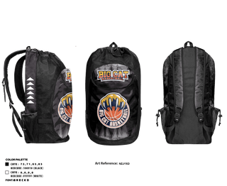 Gear Bag, Big Cat Basketball, Men's Basketball, Teamtime, Team time, sublimation, custom sports apparel, team uniforms, spirit wear, spiritwear, sports uniforms, custom shirts, team store, custom team store, fundraiser sports, apparel fundraiser