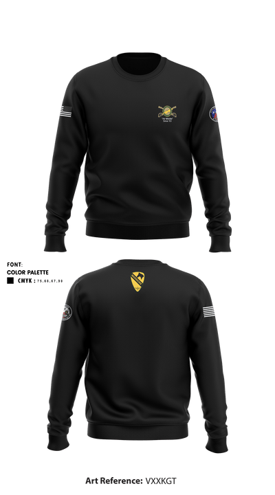 D CO, 3-227TH AHB, 1ACB, 1CD 23142996 Crew Neck Sweatshirt - 1