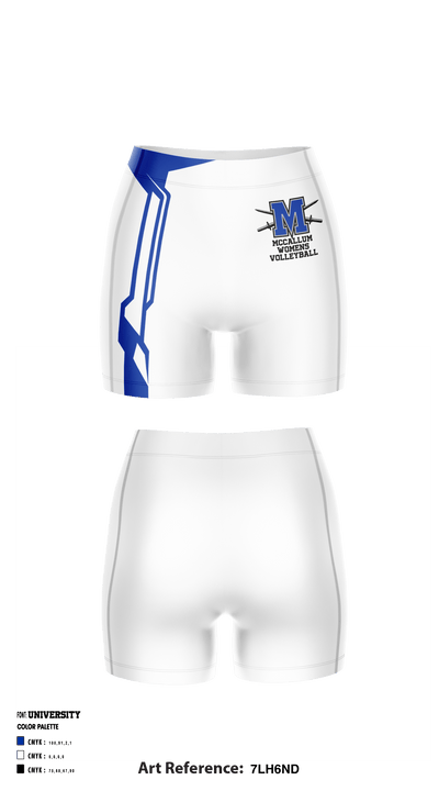 McCallum High School women's volleyball 71374557 Compression Shorts - 2