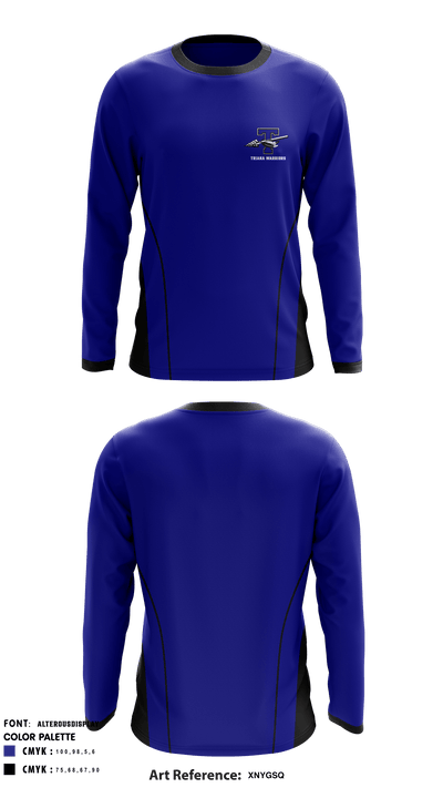 Triana Warriors 49643300 Long Sleeve Performance Shirt - 1