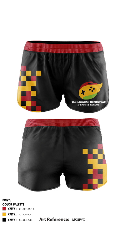 Hawaii Gamers & Streaming Association 501c3 60906741 Women's Shorts - 2