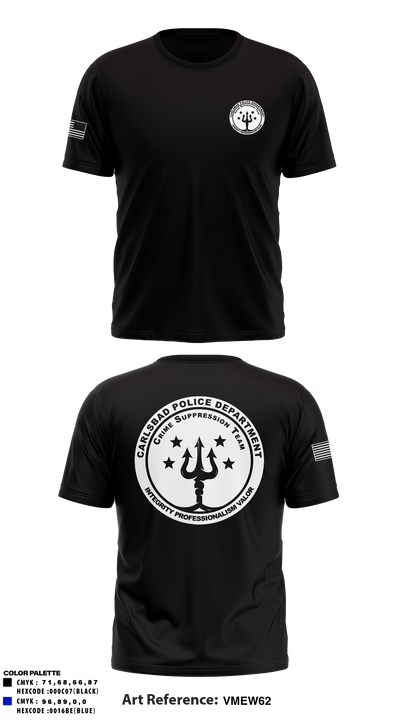 Crime Suppression Team 95365970 Short Sleeve Performance Shirt - 1