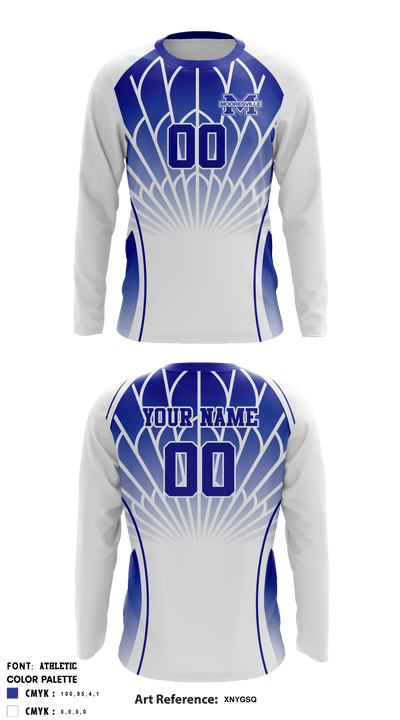 Mooresville Senior High School Volleyball 73369144 Long Sleeve Performance Shirt - 3