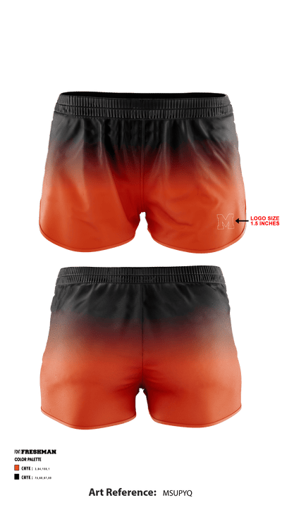 Montville High School Cross Country 3838797 Women's Shorts - 3
