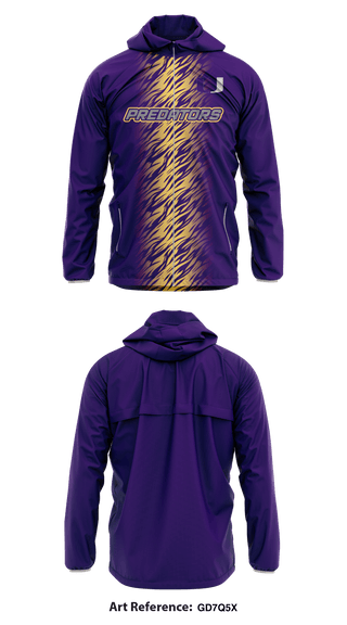 Windbreaker, San Antonio Predators, Football, Teamtime, Team time, sublimation, custom sports apparel, team uniforms, spirit wear, spiritwear, sports uniforms, custom shirts, team store, custom team store, fundraiser sports, apparel fundraiser