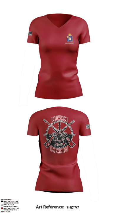 1-32IN Scouts 39715808 Women's Short Sleeve V-neck Shirt - 3