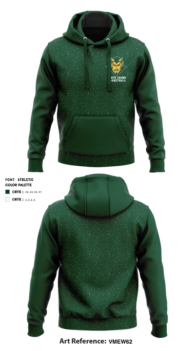 North Adams High School Basketball 43146580 Hoodie - 1