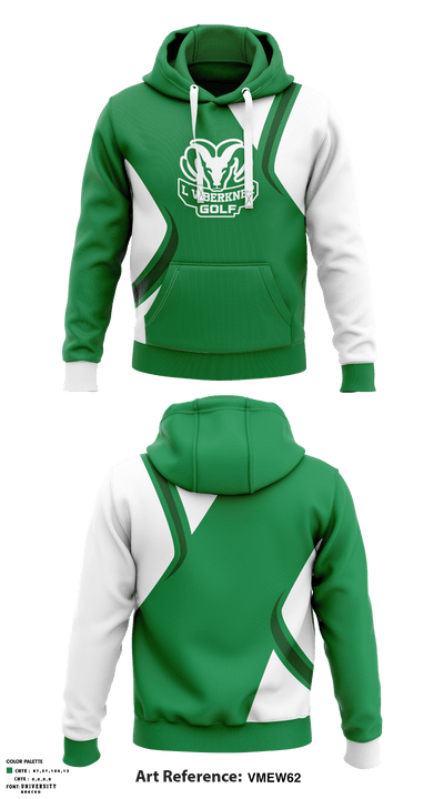 L V Berkner High School Golf 568241 Hoodie - 1