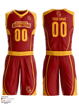 Basketball Uniform, Southern Guilford Basketball, Men's Basketball, Teamtime, Team time, sublimation, custom sports apparel, team uniforms, spirit wear, spiritwear, sports uniforms, custom shirts, team store, custom team store, fundraiser sports, apparel fundraiser