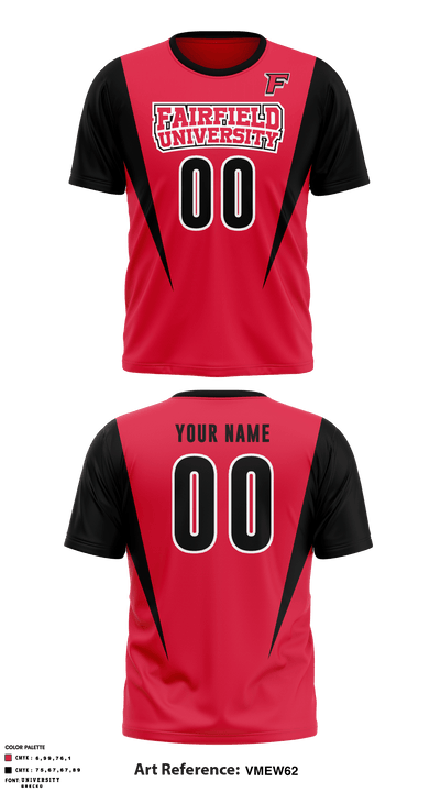 Fairfield University Volleyball 10827047 Short Sleeve Performance Shirt - 1