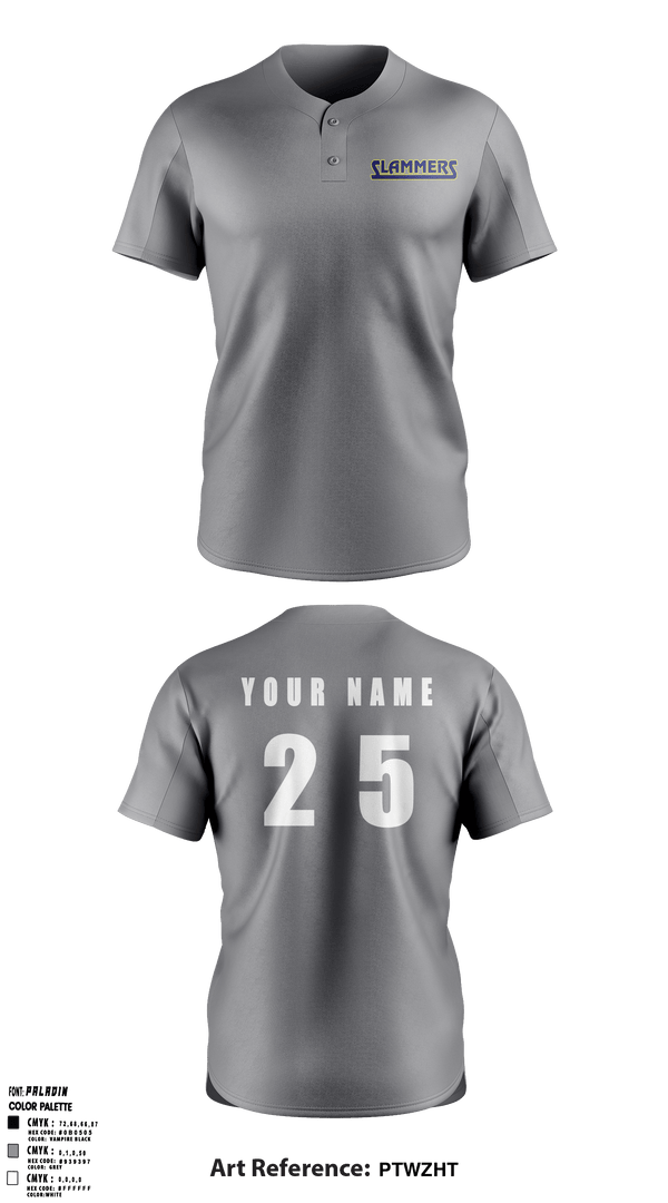 Two Button Softball Jersey, Slammers FP, Softball, Teamtime, Team time, sublimation, custom sports apparel, team uniforms, spirit wear, spiritwear, sports uniforms, custom shirts, team store, custom team store, fundraiser sports, apparel fundraiser