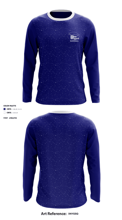 Port Gibson High School Baseball 51271609 Long Sleeve Performance Shirt - 1