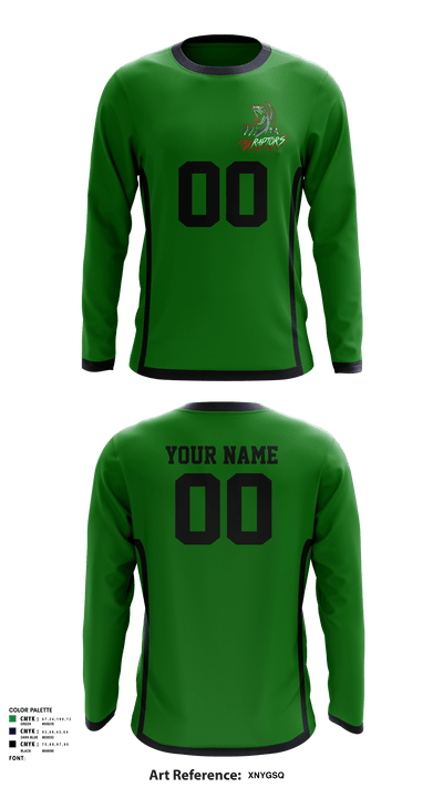 Raptors 64901474 Long Sleeve Performance Shirt - 2