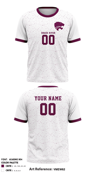 Short Sleeve Performance Shirt, Snake River High School Volleyball, Men's Volleyball, Teamtime, Team time, sublimation, custom sports apparel, team uniforms, spirit wear, spiritwear, sports uniforms, custom shirts, team store, custom team store, fundraiser sports, apparel fundraiser