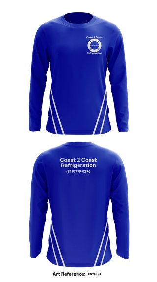 Long Sleeve Performance Shirt, Coast 2 Coast Refrigeration, Business, Teamtime, Team time, sublimation, custom sports apparel, team uniforms, spirit wear, spiritwear, sports uniforms, custom shirts, team store, custom team store, fundraiser sports, apparel fundraiser