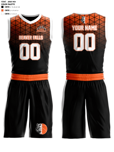 Beaver Falls High School Basketball 36400233 Basketball Uniform - 1