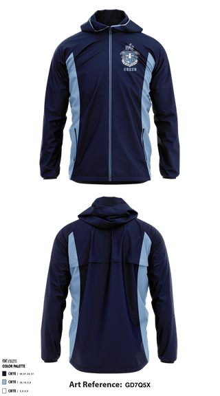 Windbreaker, Iroquois High School Cheer, School Spirit Store, Teamtime, Team time, sublimation, custom sports apparel, team uniforms, spirit wear, spiritwear, sports uniforms, custom shirts, team store, custom team store, fundraiser sports, apparel fundraiser