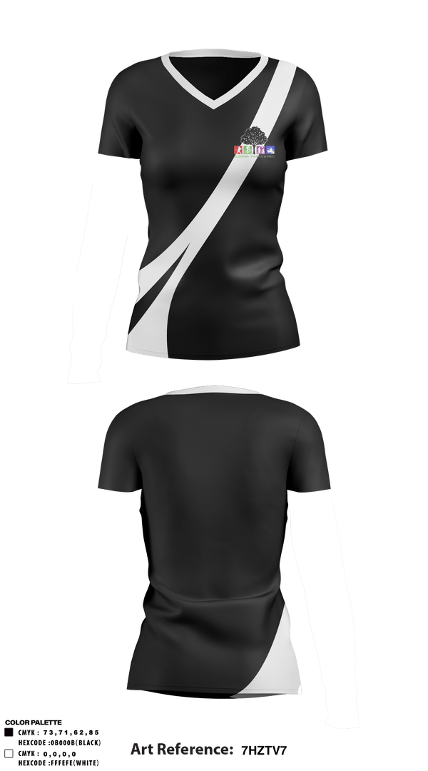 Women's Short Sleeve Vneck Shirt, Eudora Parks & Recreation, Spirit Store, Teamtime, Team time, sublimation, custom sports apparel, team uniforms, spirit wear, spiritwear, sports uniforms, custom shirts, team store, custom team store, fundraiser sports, apparel fundraiser