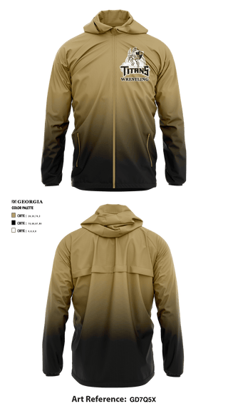 Windbreaker, Treasure Coast Titans, Wrestling, Teamtime, Team time, sublimation, custom sports apparel, team uniforms, spirit wear, spiritwear, sports uniforms, custom shirts, team store, custom team store, fundraiser sports, apparel fundraiser