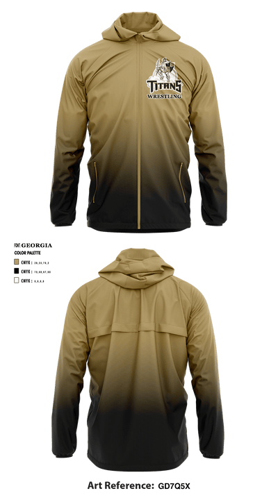 Treasure Coast Titans 33614318 Windbreaker - 1