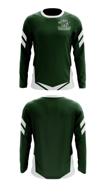 Waxahachie High School Golf 25278012 Long Sleeve Performance Shirt - 1