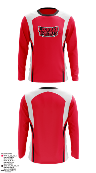 Long Sleeve Performance Shirt, Leonard Hornets, Cheer, Teamtime, Team time, sublimation, custom sports apparel, team uniforms, spirit wear, spiritwear, sports uniforms, custom shirts, team store, custom team store, fundraiser sports, apparel fundraiser