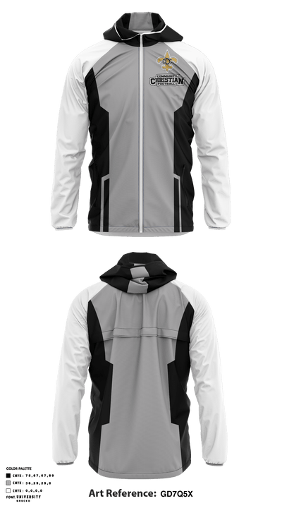 Community Christian College Football 1126993 Windbreaker - 1